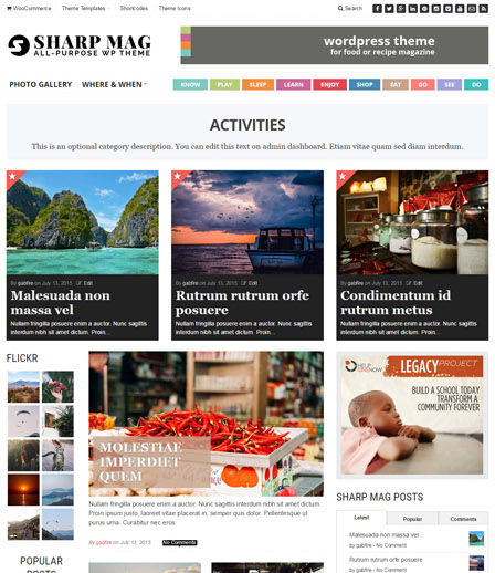 Category Template: Magazine